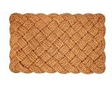 Croft&Cane Rope Woven Doormat - 17x30 Inches Heavy Duty Coir Entryway Mat