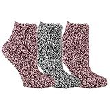 Dr. Scholl's Womens Low Cut Soothing Spa - Lavender & Vitamin E Infused 2 3 Pair Packs Bottom Grippers Socks, Black/Gray, Burgundy/Peach, 4-10 US