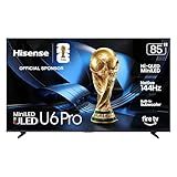 Hisense 85" U6 Pro Series Mini‑LED ULED 4K UHD HDR Gaming AI Smart Fire TV (85U6SF Pro, 2026 New) – Hi-QLED, Native 144Hz, Motion Rate 480, Dolby Vision IQ,· Atmos, HDR10+, Glare-Free, Alexa+