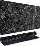 Large Gaming Mouse Pad, Waterproof Extra Large Mousepad with Stitched Edges