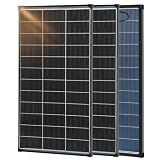 400W Solar Panel N-Type, 2Pcs 200 Watt Solar Panels 12V 18BB, 25.2% High-Efficiency, IP68 Waterproof, for RV, Marine, Trailer, Camper, Rooftop, Farm, Other Off-Grid System (Bifacial, 200W-2pcs)