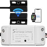XDTKML Smart Garage Door Opener Smart Garage Controller WiFi Garage Door Opener Controller Compatible with Alexa Google Assistant iPhone Android SmartLife App Remote Control No Hub Required