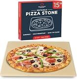 Large Pizza Stone for Oven – 15 x 12 inch Rectangular Pizza Stone for Grill, Even Heating for Perfect Crispy Crusts! Crack Resistant and Easy to Clean, Pizza Making Accessories