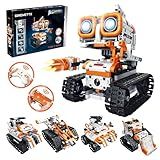 5 in 1 STEM Robotics Building Kit, 560 PCS APP/Remote Control Robot Toy Building Block Sets, Compatible with Lego Robot Control & Programming, Coding Robotic Toys Birthday Great Gifts for Boys 8-14