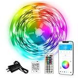 DAYBETTER LED Strip Lights 110ft, Smart Lighting Strips with App Remote Control, RGB Music Sync Color Changing Lights for Bedroom Kitchen Party Home Decor Luces led para cuarto (1 Roll)