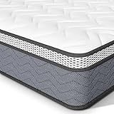 Queen Hybrid Innerspring Mattresses, 10 Inch Plush Mattress Foam Spring Mattress, Queen Size Mattress Bed in a Box with Pressure Relief, 80 x 60 x 10 Inch Mattress for Queen Bed Frames, Medium Firm