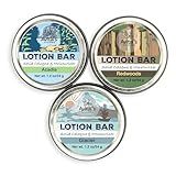 Avital's Apiaries National Parks Lotion Bar Gift Set (3-Pack) Solid Beeswax Moisturizer with Shea Butter & Mango Butter Travel-Friendly, Plastic-Free Skincare Inspired by Acadia, Glacier & Redwood