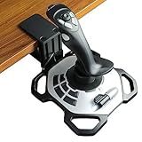 WELLMETE Clamp-on Desk Mount for Flight Sim Joystick-Compatible with Logitech G Extreme 3D PRO Joystick Adjustable Enduring Steel Mount Holder for Hotas Flight (Quick Release Type)