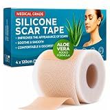 TargetControl Scar Tape for Surgical Scars, Silicone Sheets for Face, 1.2M