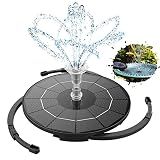 AISITIN 3.5W Solar Fountain Pump for Bird Bath Separated Design & 8 Nozzles