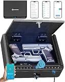 BILLCONCH Gun Safe for Handgun with Fingerprint, App, 0–9 Numeric Keypad