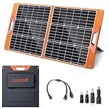 Solar Panels 100Watt Portable 24% High-Efficiency 18V Foldable Solar Charger with USB Outputs for Power Stations, Phones, IP65 Waterproof Perfect for Camping, RVing, Home Backup and Off-Grid Blackouts