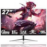 DJiEX 27 inch Gaming Monitor 1920x1080p 180Hz, FHD, GTG Vertical with Freesync Eye-Care Technology HDMI,VESA Compatible,for Gaming Home Office