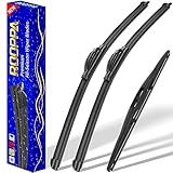 3 wipers Replacement for 2016-2021 2022 Honda Pilot, Windshield Wiper Blades Original Equipment Replacement - 26"/24"/14" (Set of 3) U/J HOOK