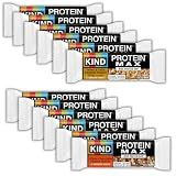 KIND Protein MAX Bars Variety Pack, Gluten Free, Low Sugar, High Fiber Snacks, Sweet & Salty Caramel Peanut Crisp, Crispy Chocolate Peanut Butter, 20g Protein, 12 Count