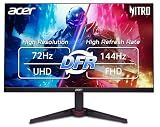 acer Nitro 27” 4K UHD 3840 x 2160 Gaming IPS Monitor | AMD FreeSync | Up to 72Hz Refresh Rate with DFR to FHD 144Hz | Up to 0.5ms | 1 x Display Port 1.4 & 2 x HDMI 2.0 Ports | VG270K L1bmiipx