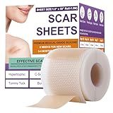 Silicone Scar Sheets,Silicone Scar Tape,Silicone Scar Removal Strips for Surgical,C-Section,Tummy Tuck,Keloid Scars (1.6"X 59" Roll-1.5M) Keloid Bump Removal