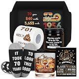 70th Birthday Gifts for Men Meaningful 70 Year Old Birthday Gifts for Men Unique 1956 Gift Ideas for 70 Year Old Man Funny Gift Set for Man Over 70 Fabulous Happy 70th Bday Decorations for Him Dad