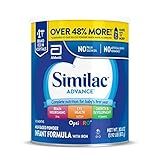 Similac Advance Infant Formula With Iron, Baby Formula Powder, 30.8-oz Value Can