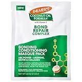 Palmer's Amino Bonding Complex Hair Mask, Intense Conditioning Masque Pack with Coconut Oil & Vitamin E, Heat Protectant, Anti Frizz, Adds Shine, Protects Hair Growth, All Hair Types, 2.1 oz packette