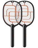GAIATOP Electric Fly Swatter, 3800V Battery Powered Handheld Fly Zapper, 3-Layer Protection Grid Bug Zapper Racket for Home Bedroom Kitchen Office Backyard Patio Indoor Outdoor
