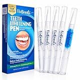 VieBeauti Teeth Whitening Pen Kit, 35% Carbamide Peroxide Gel, 5 Pack