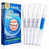 VieBeauti Teeth Whitening Pen Kit, 35% Carbamide Peroxide Gel, 5 Pack