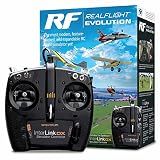 REALFLIGHT Evolution RC Flight Simulator Software with Interlink DX Controller Included RFL2000 Air/Heli Simulators Compatible with VR headsets Online Multiplayer Options