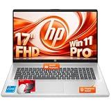 HP 17.3" FHD Business Laptop (2026), Intel 10-Core i5-1334U (Up to 4.6 GHz), 32GB RAM, 1TB NVMe SSD, Backlit Keyboard, Fingerprint Reader, Wi-Fi 6, Windows 11 Pro, Natural Silver