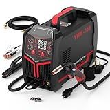 YESWELDER Gas Gasless 160A Multiprocess MIG Welder, Flux Core/MIG/Lift TIG/Stick ARC Welder 4 in 1 Welding Machine, Synergic Control 110V/220V Dual Voltage