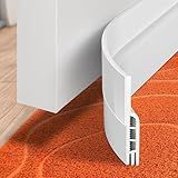 Holikme Door Draft Stopper Under Door Draft Blocker Insulator Doors Sweep Weather Stripping Noise Stopper Sheets, Rolls & Strips Strong Adhesive, White