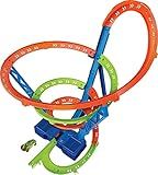 Hot Wheels Toy Car Track Set Spiral Speed Crash, Powered by Motorized Booster, 29-in Tall Track with 1:64 Scale Car, Connects to Other Tracks