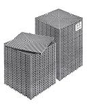 VEVOR Interlocking Drainage Mat, 12” x 12” Modular Interlocking Cushion, 55 Pcs Splicing Drainage Mats, Non-Slip PP Drainage Floor Tile and Shower Mat, for Garage, Garden, Kitchen & Outdoor, Gray