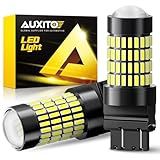 AUXITO 3157 LED Bulbs Reverse Lights, Super Bright 3056 3156 3057 4157 LED Bulbs with Projector for Reverse Back Up Lights Tail Brake Signal Parking Lights, 6000K White