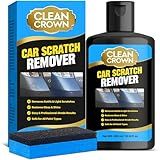 CleanCrown Car Scratch Remover (10.14 Fl Oz), Scratch Remover for Vehicles, Cars Paint Scratches Repair for All Types of Vehicles, Car Paint Restorer with Polishing Pad, Removes Scratches and Swirl