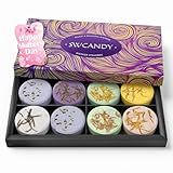 Shower Steamers Aromatherapy Birthday Gifts for Women - SWCANDY 8 Pcs Mothers Day Gifts, Mom Wife Daughter Grandma Sister Her Self Care with Natural Essential Oils Relaxation Home SPA Travel Holidays
