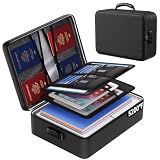 ENGPOW 5200°F Fireproof Document Bag with Lock,8 Layers Heat Insulated