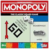 Monopoly Board Game | Classic Game with Storage Tray and Larger Tokens | Ages 8+ | 2 to 6 Players | Family Games for Kids and Adults | Kids Gifts