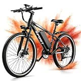 ASKGO Electric Bike for Adults, 1500W Peak Mountain Ebike, 26" All-Terrain Electric Bicycle, 48V 12Ah Removable Battery, 65 Miles Long Range, High-Step Commute E-Bike