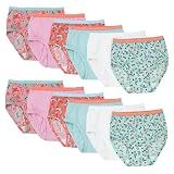 Fruit of the Loom Toddler Girls' Toddler Girls' Tag-Free Cotton Underwear, Briefs