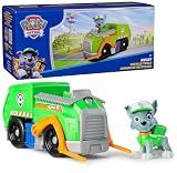 Paw Patrol, Rocky’s Recycle Truck Toy Vehicle & Collectible Action Figure