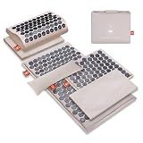 BalanceMate® Acupressure Mat Set with 6,210 Pressure Points for Pain Relief and Relaxation Kit for Back, Neck, and Sleep – Yoga and Meditation Pillow (Soft Cream)