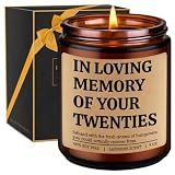 GSPY Scented Candle, 30th Birthday Gifts for Him, Her - Happy 30th Birthday Decorations - Bday Gifts for 30 Year Old Women, Men - Funny Thirtieth, 1996, Turning 30 Bday Ideas for Woman Friend Daughter