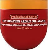 Arvazallia Hydrating Argan Oil Hair Mask and Deep Conditioner for Dry or Damaged Hair (8.45 oz Jar)