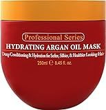 Arvazallia Hydrating Argan Oil Hair Mask and Deep Conditioner for Dry or Damaged Hair (8.45 oz Jar)