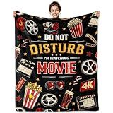 Jekeno Movie Gifts Blanket Do Not Disturb Cinema Popcorn Throw Blanket
