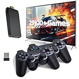 Retro Game Console, Wireless Retro Gaming Console, Plug & Play Video TV Game with 25100+ Built-in Games, 4K HD Output, and 2.4GHz Wireless Controller, 9 Classic Emulators(Black)