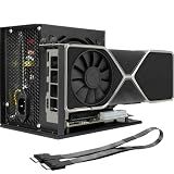 PCIe 4.0 x4 64Gbps Compatible eGPU DOCK, with OCuLink SFF-8612 8311 to PCIe x16 and SFF-8611 Male Cable, Enclosure supports Standard ATX Power and External Graphics Cards GPU for Laptop Mini PC