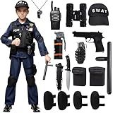 Spooktacular Creations Police SWAT Costume for Kids, S.W.A.T. Police Officer Costume Set for Boys Halloween Cosplay, Role-playing, Carnival Cosplay, Themed Party (Small, 5-7 yrs)