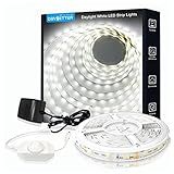 DAYBETTER White LED Strip Light, 20 ft Dimmable Bright Rope Lighting, 6500K 24V Strips, 360 LEDs 2835 Tape Lights for Bedroom, Kitchen, Mirror, Home Decoration(1 Roll)